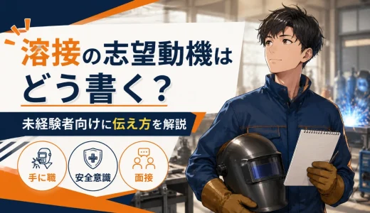 溶接の志望動機はどう書く？未経験者向けに伝え方を解説