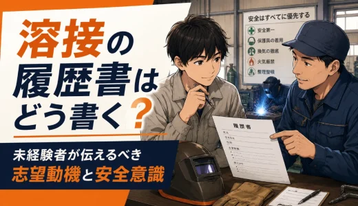 溶接の履歴書はどう書く？未経験者が伝えるべき志望動機と安全意識