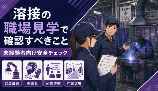 溶接の職場見学で確認すべきこと｜未経験者向け安全チェック