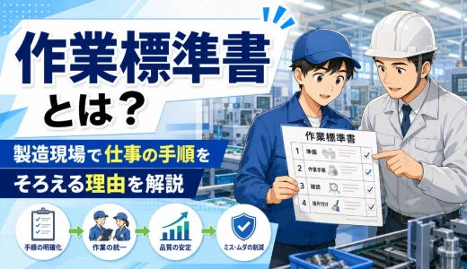 作業標準書とは？製造現場で仕事の手順をそろえる理由を解説